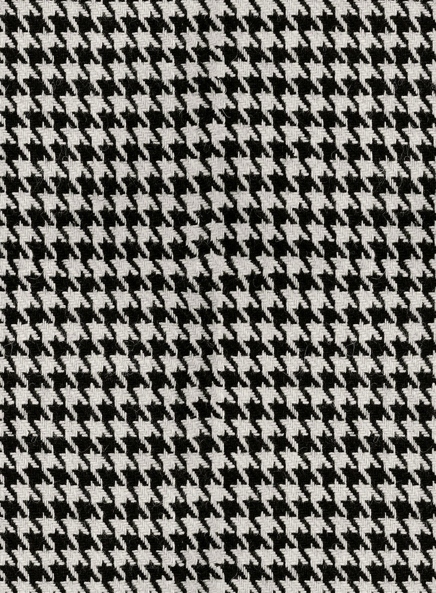 Big Houndstooth BW Tweed Pants - Image 3
