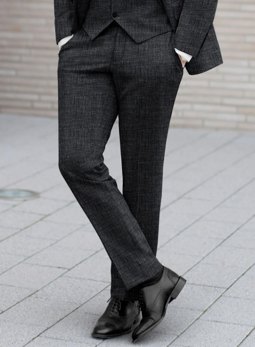 Italian Blu Linen Suit - Image 6